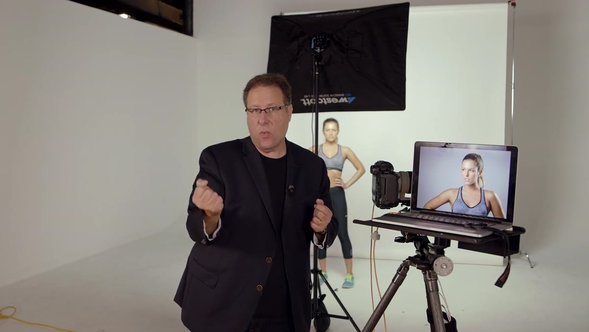 Softbox being rotated from vertical to horizontal orientation