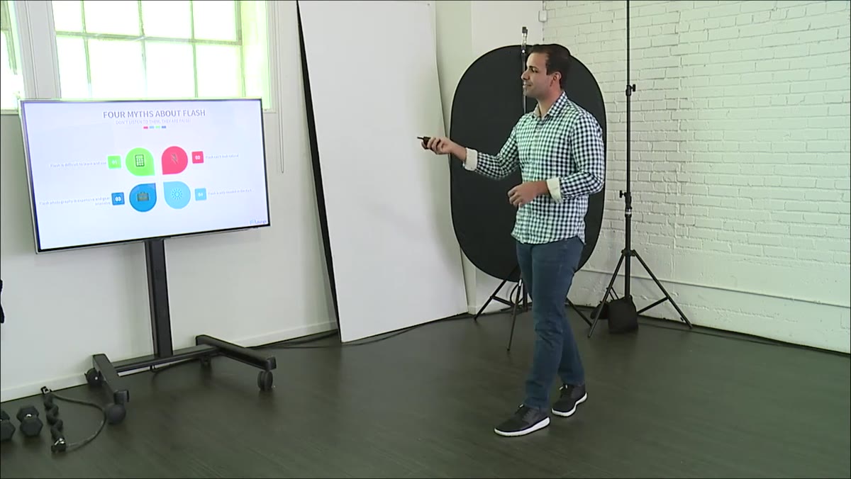 Slide listing common flash myths as false