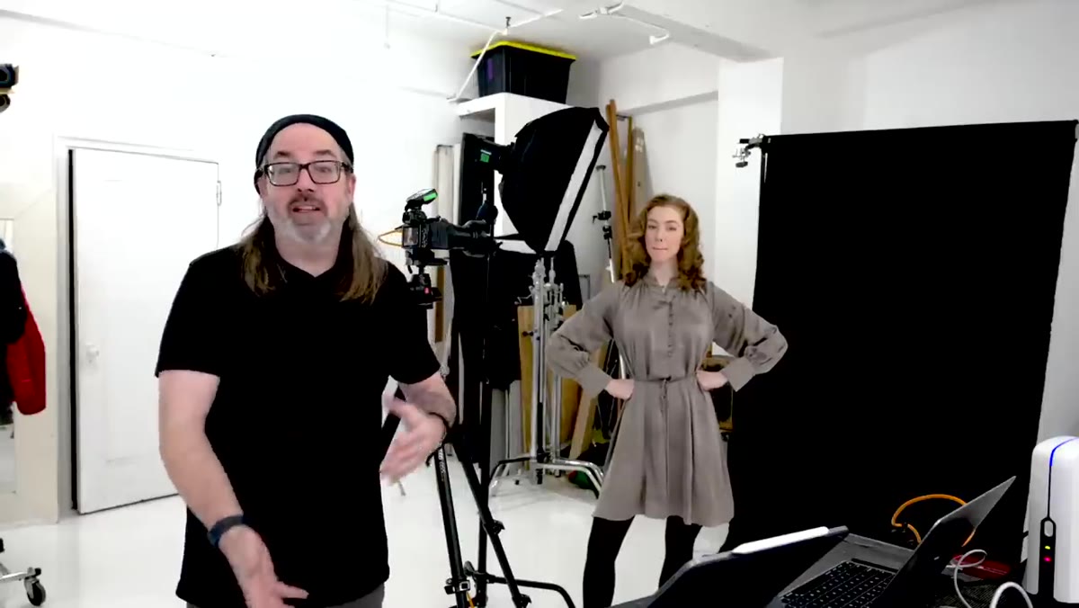 Daniel explaining the concept of light-to-dark ratio