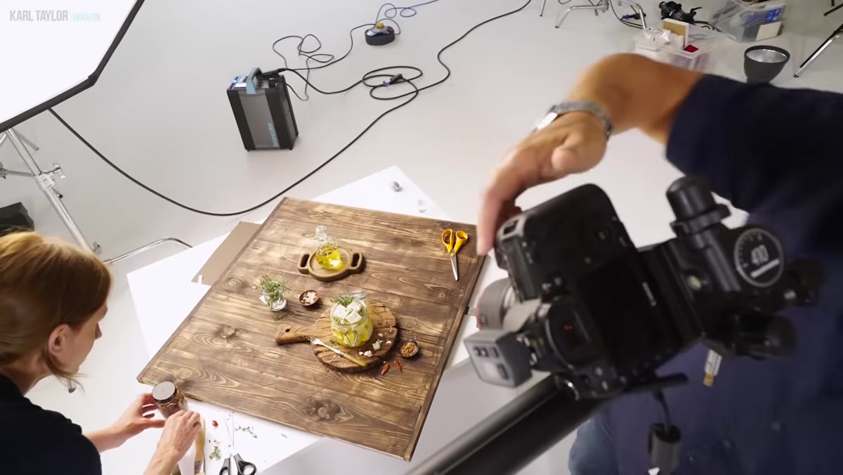 Demonstration of lighting styles from sunlight to dark food photography