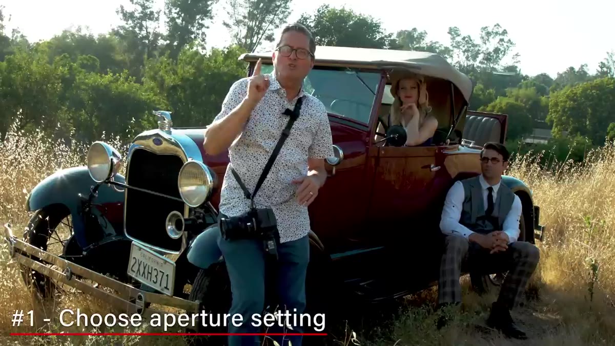 JP explaining the three-step formula to camera